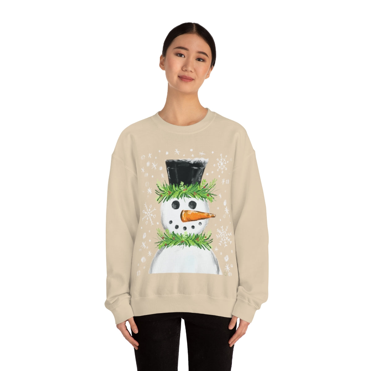 Festive snowman crewneck