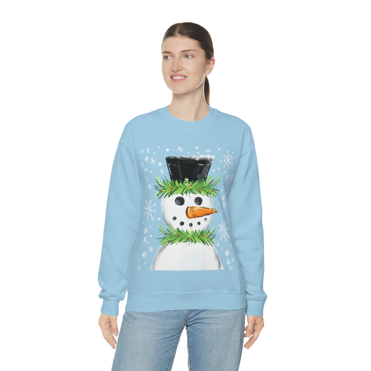 Festive snowman crewneck