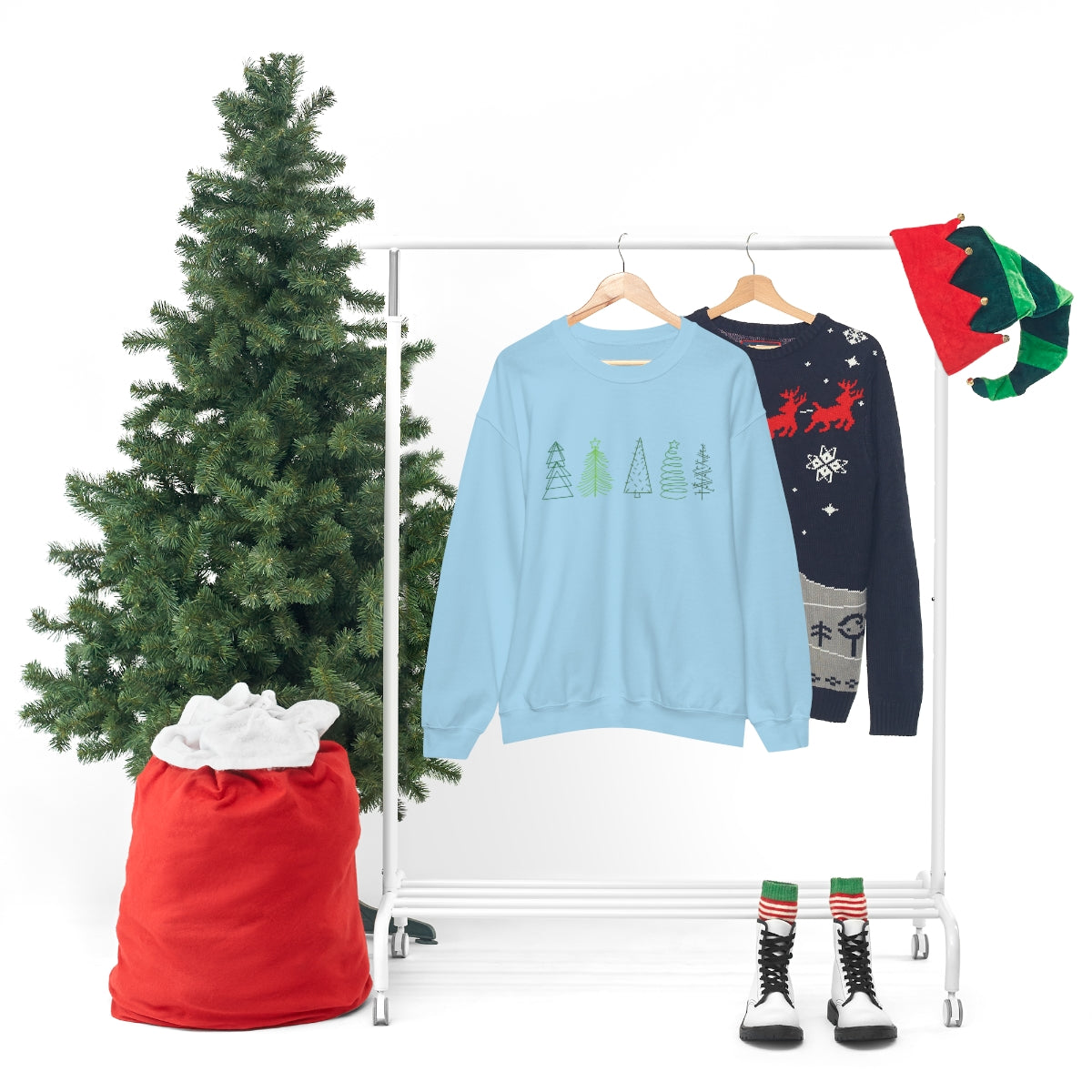 Festive Trees Crewneck