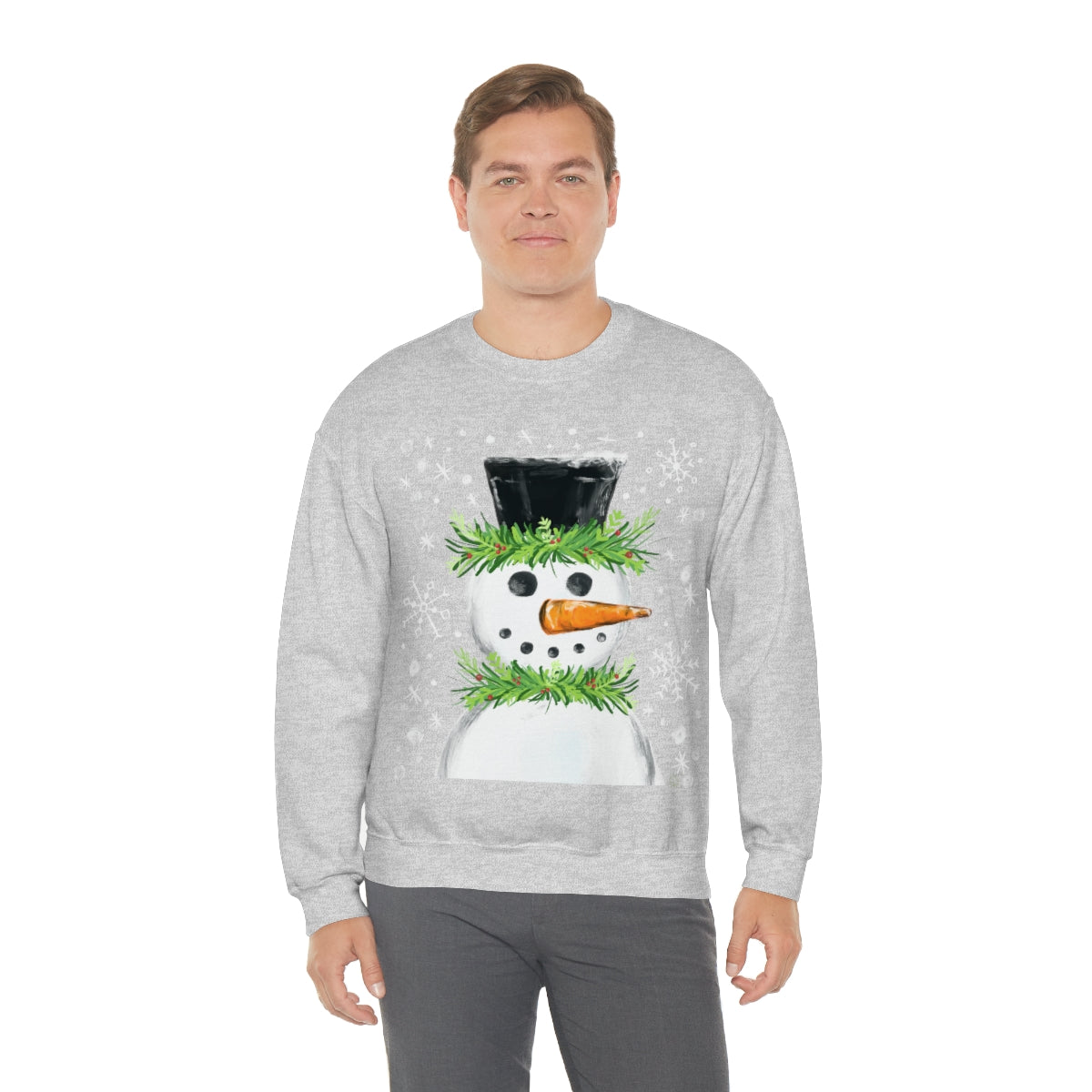 Festive snowman crewneck