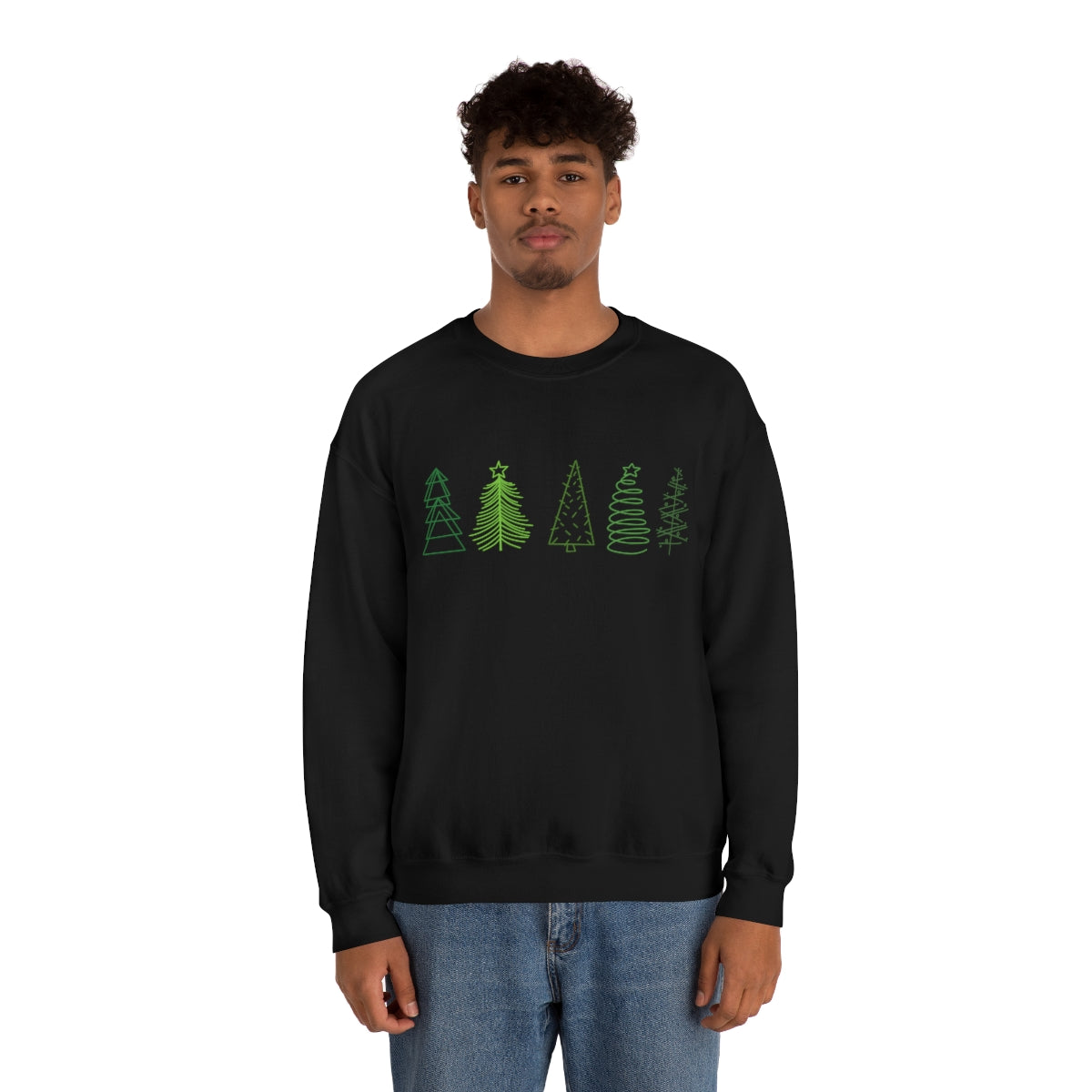 Festive Trees Crewneck