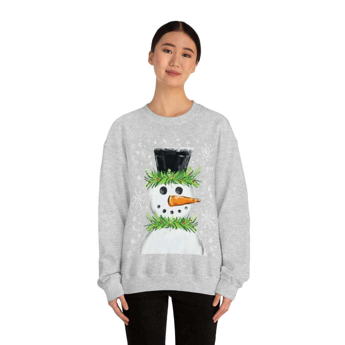 Festive snowman crewneck
