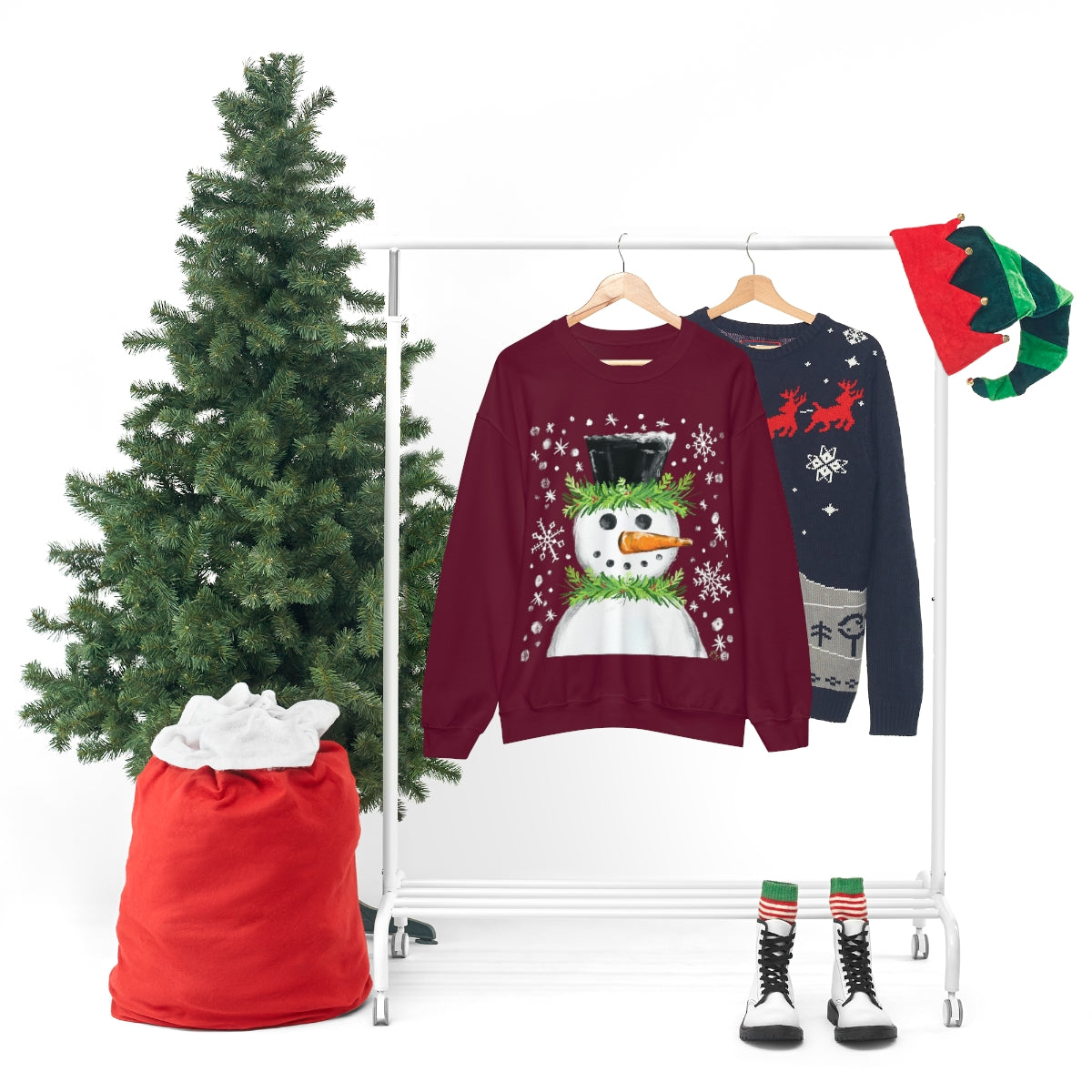 Festive snowman crewneck