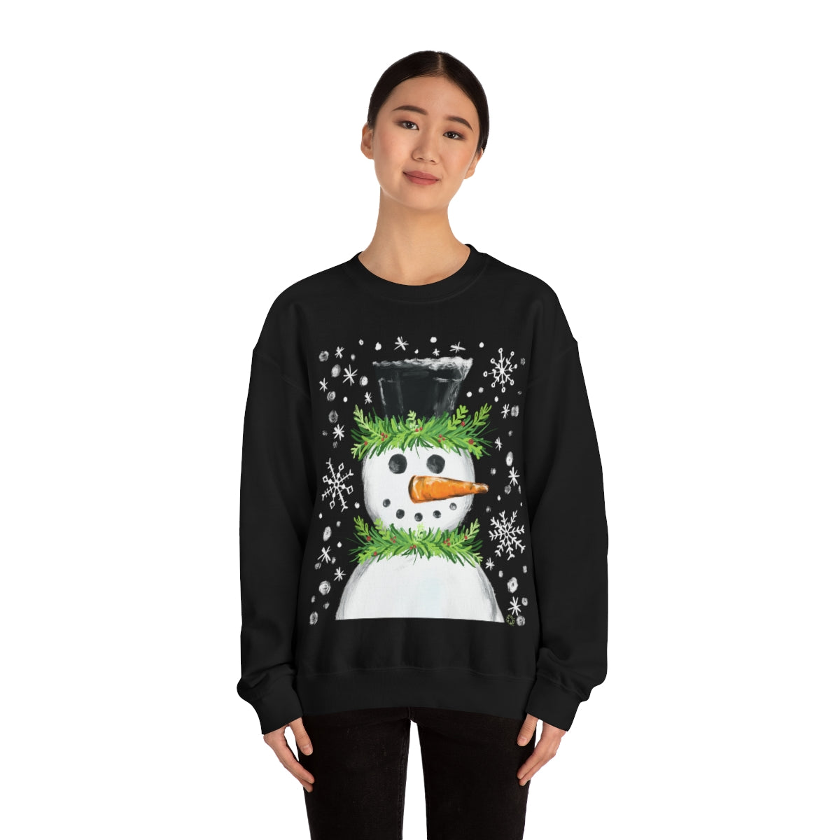 Festive snowman crewneck