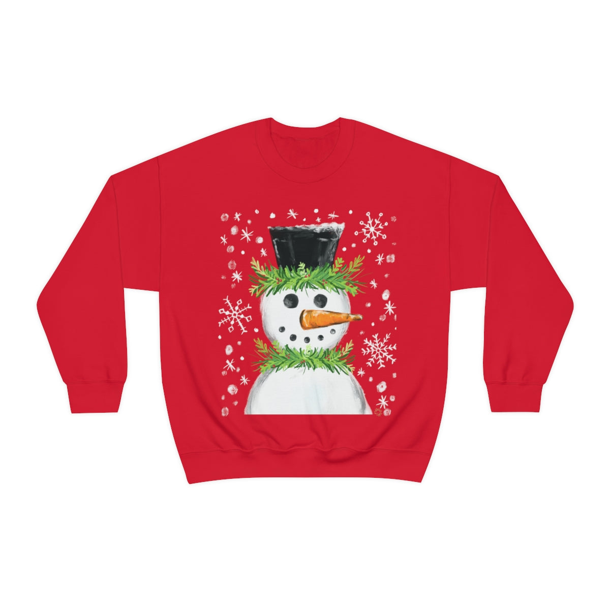 Festive snowman crewneck