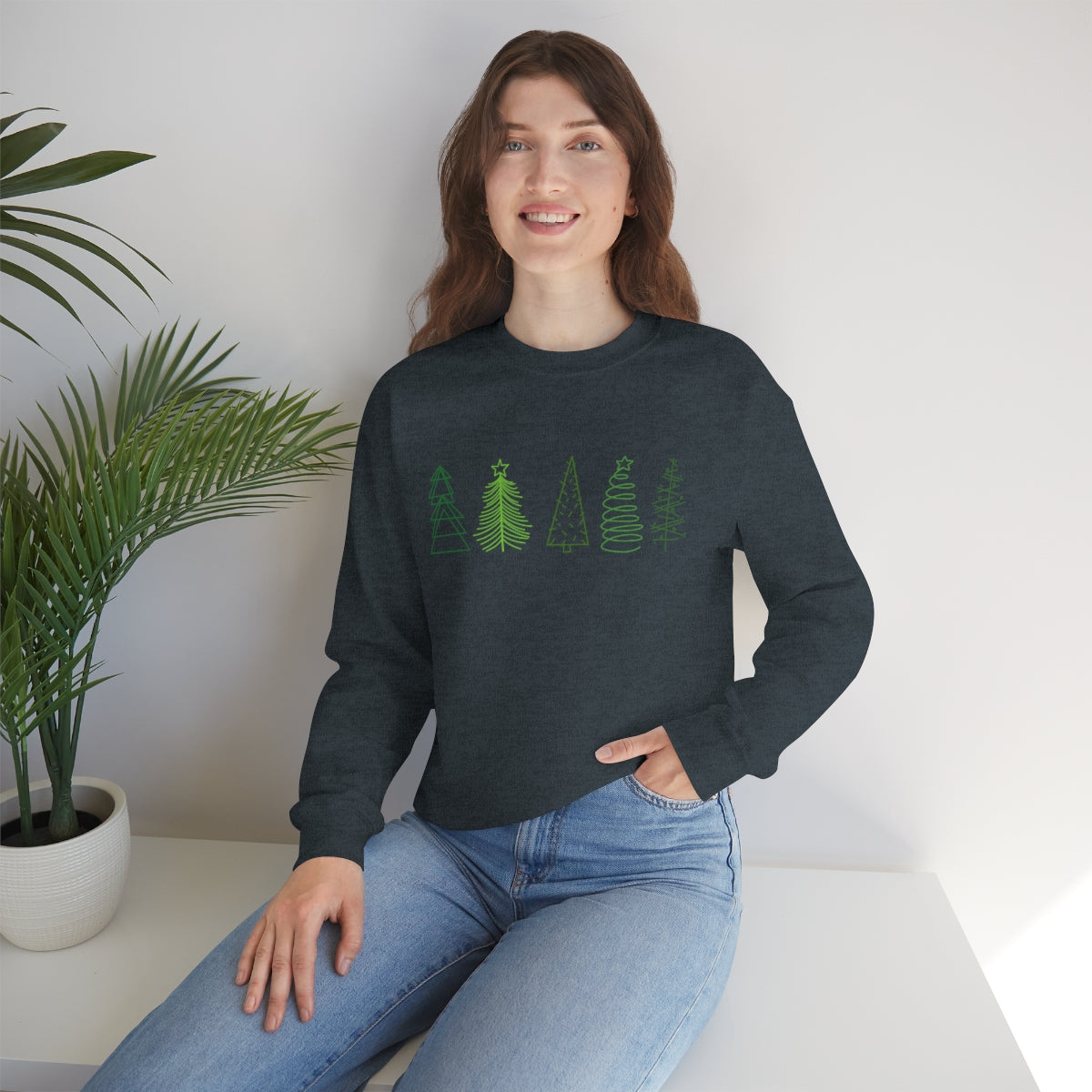 Festive Trees Crewneck