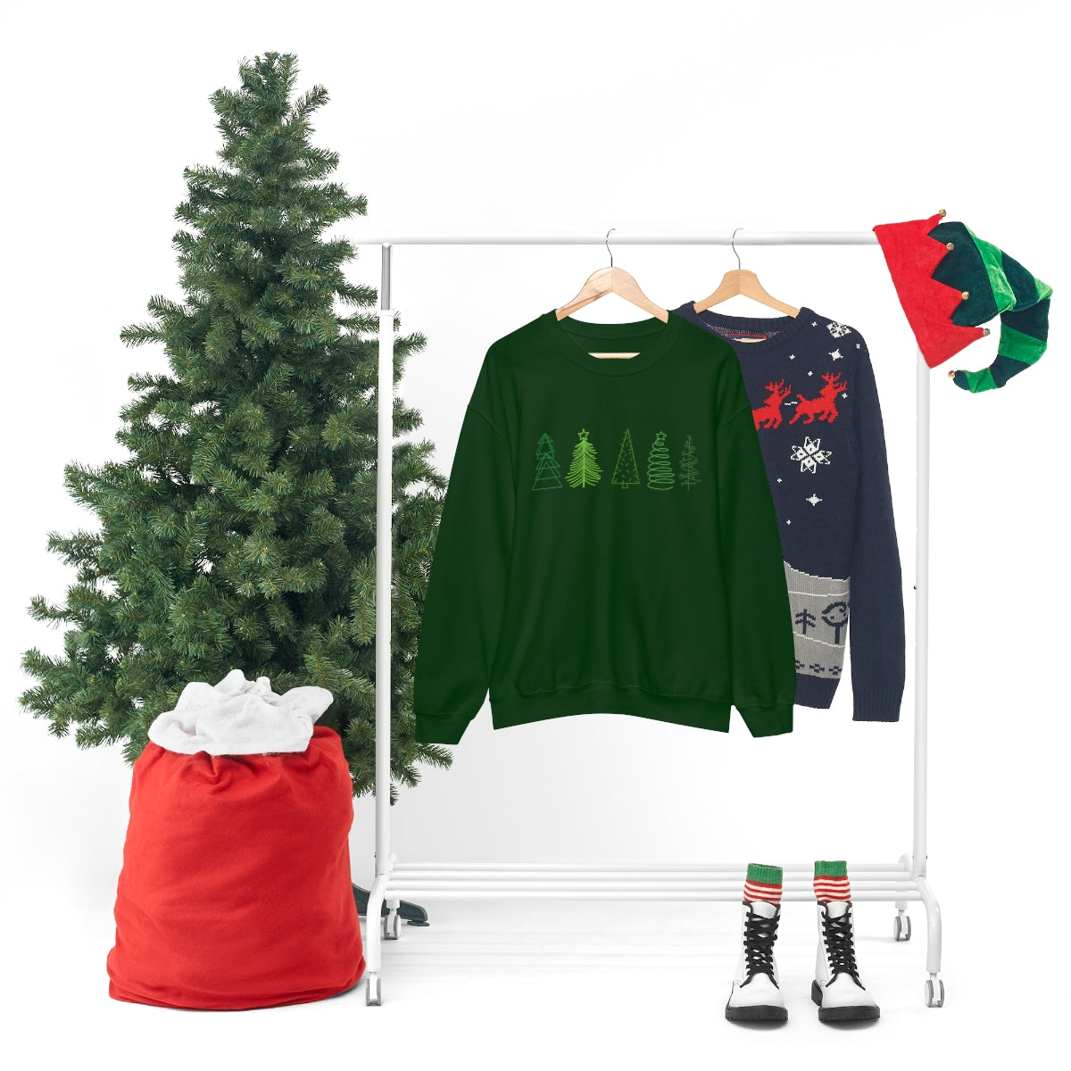 Festive Trees Crewneck