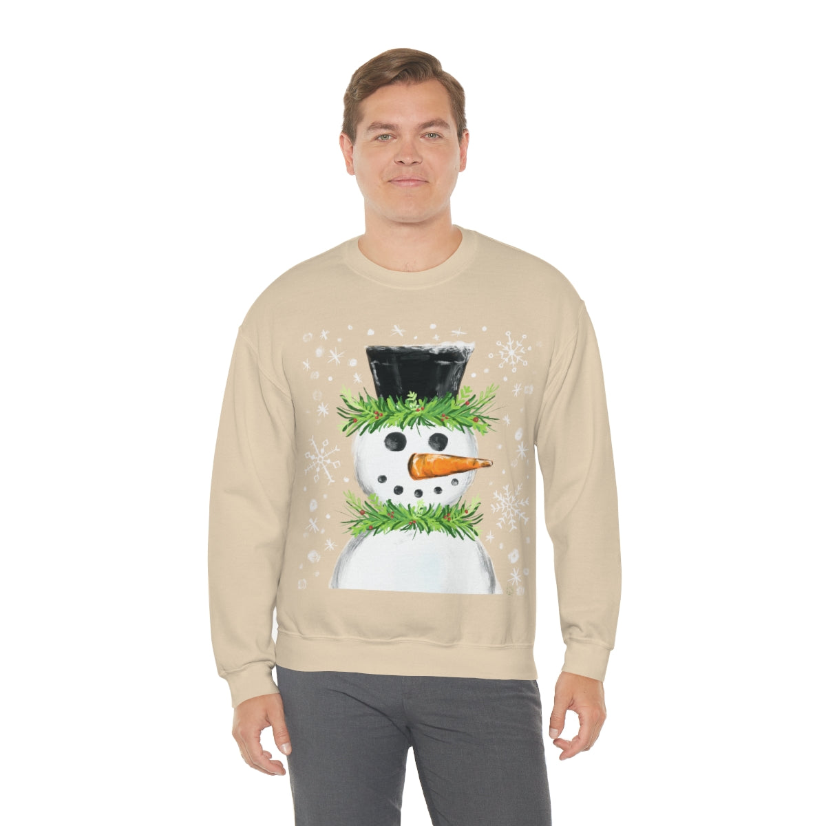 Festive snowman crewneck