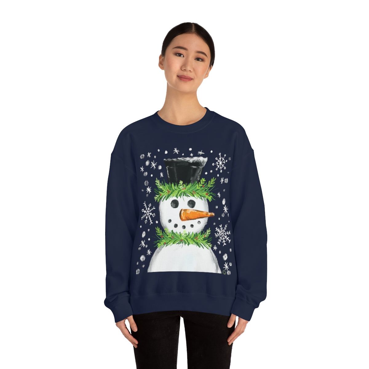 Festive snowman crewneck