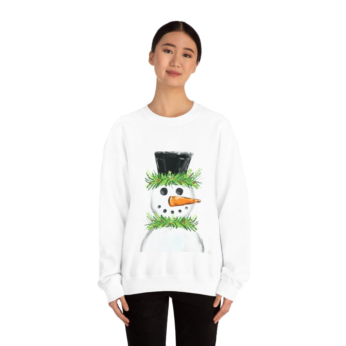 Festive snowman crewneck