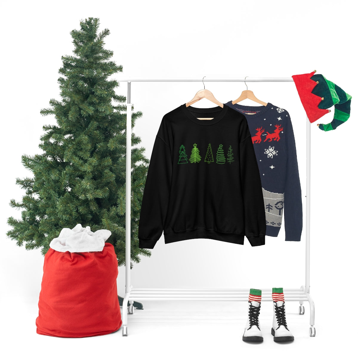 Festive Trees Crewneck