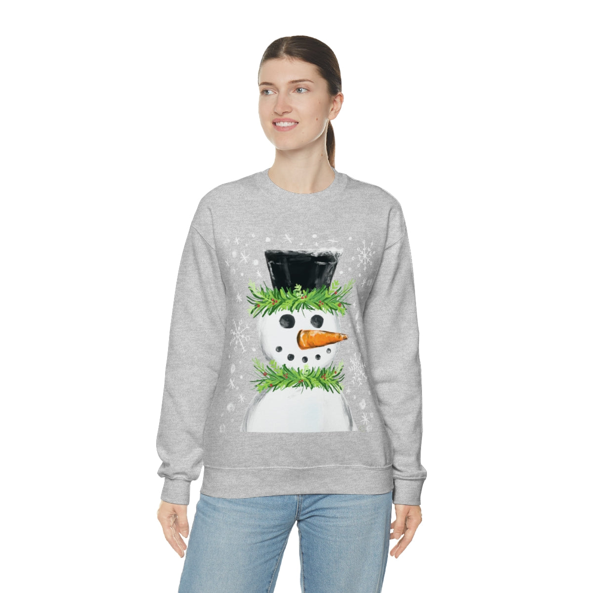 Festive snowman crewneck