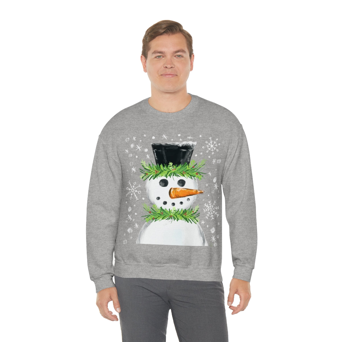Festive snowman crewneck