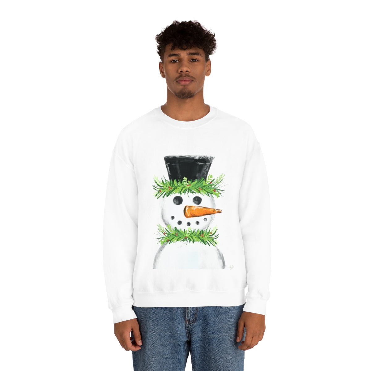 Festive snowman crewneck