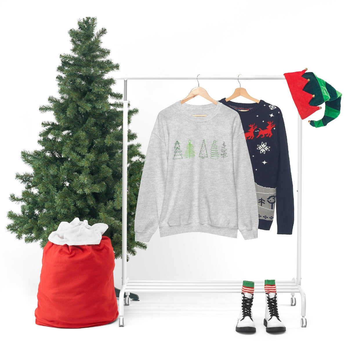 Festive Trees Crewneck