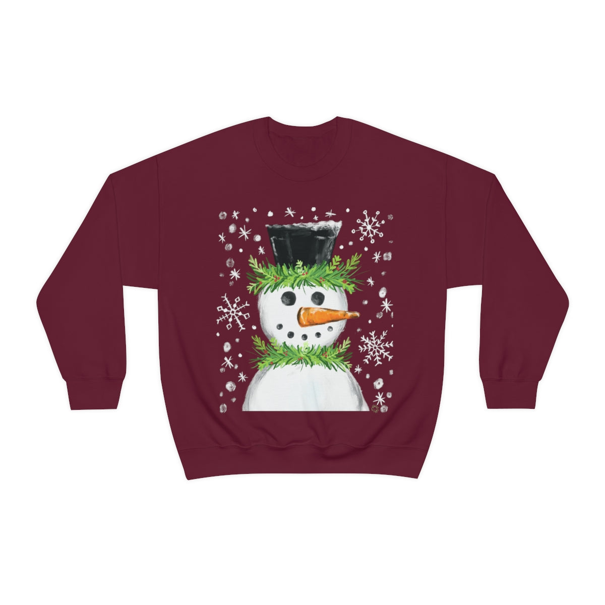 Festive snowman crewneck