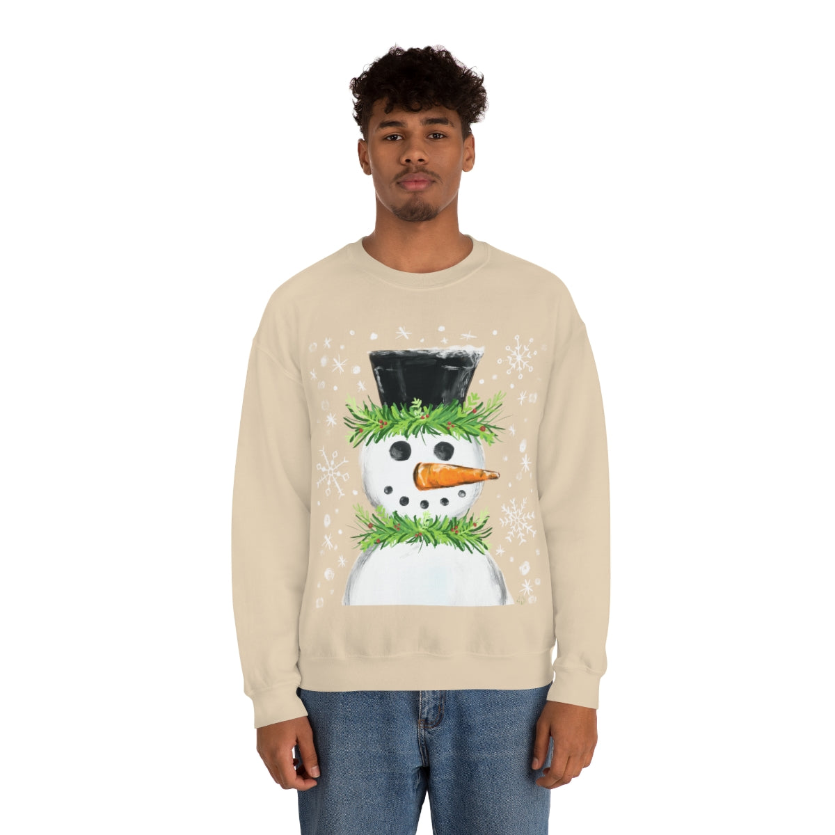 Festive snowman crewneck