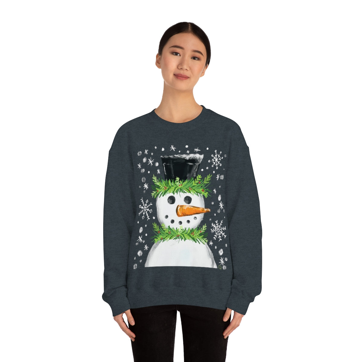 Festive snowman crewneck