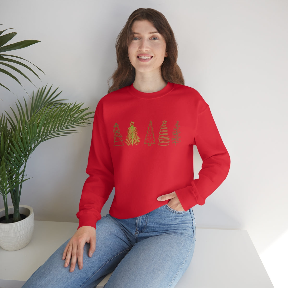 Festive Trees Crewneck