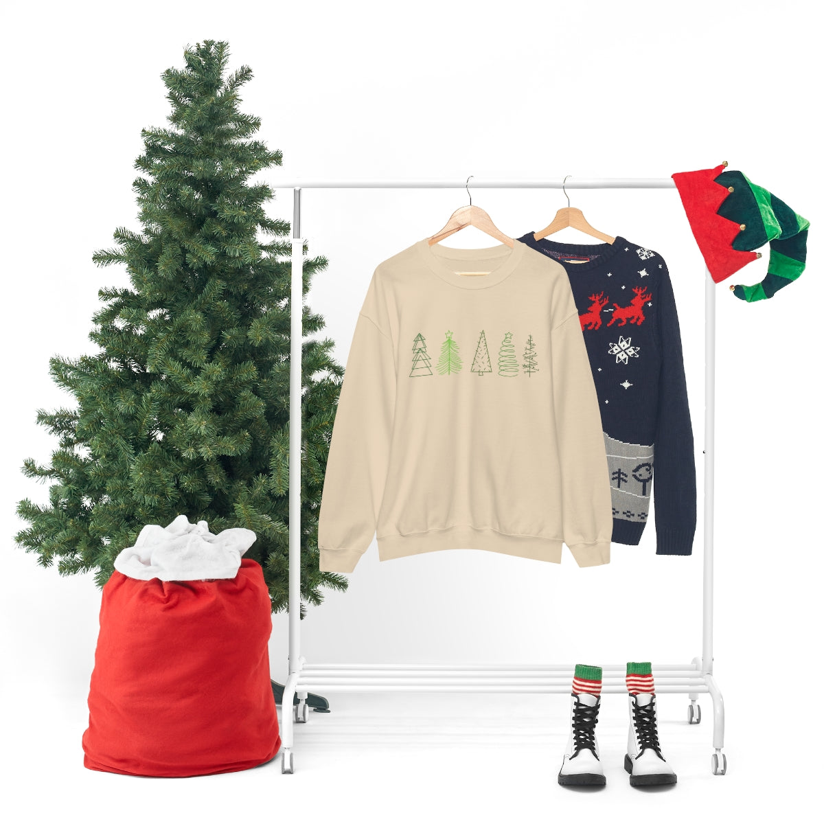 Festive Trees Crewneck