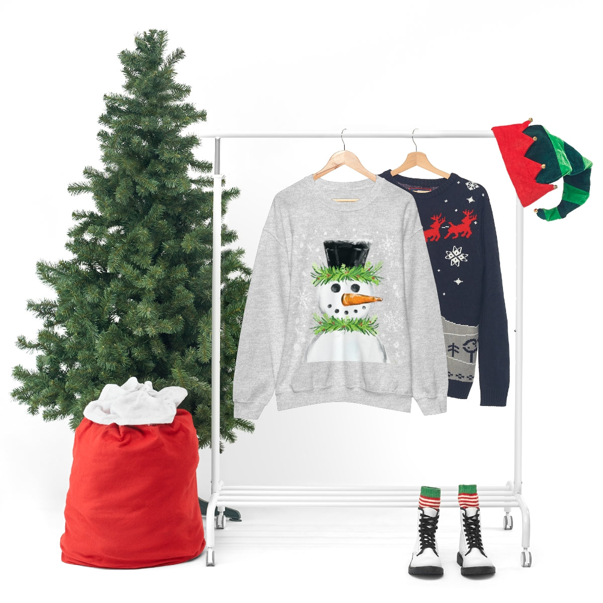 Festive snowman crewneck