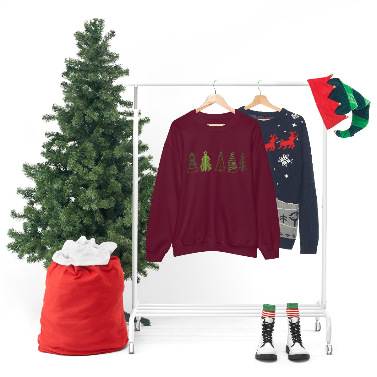 Festive Trees Crewneck