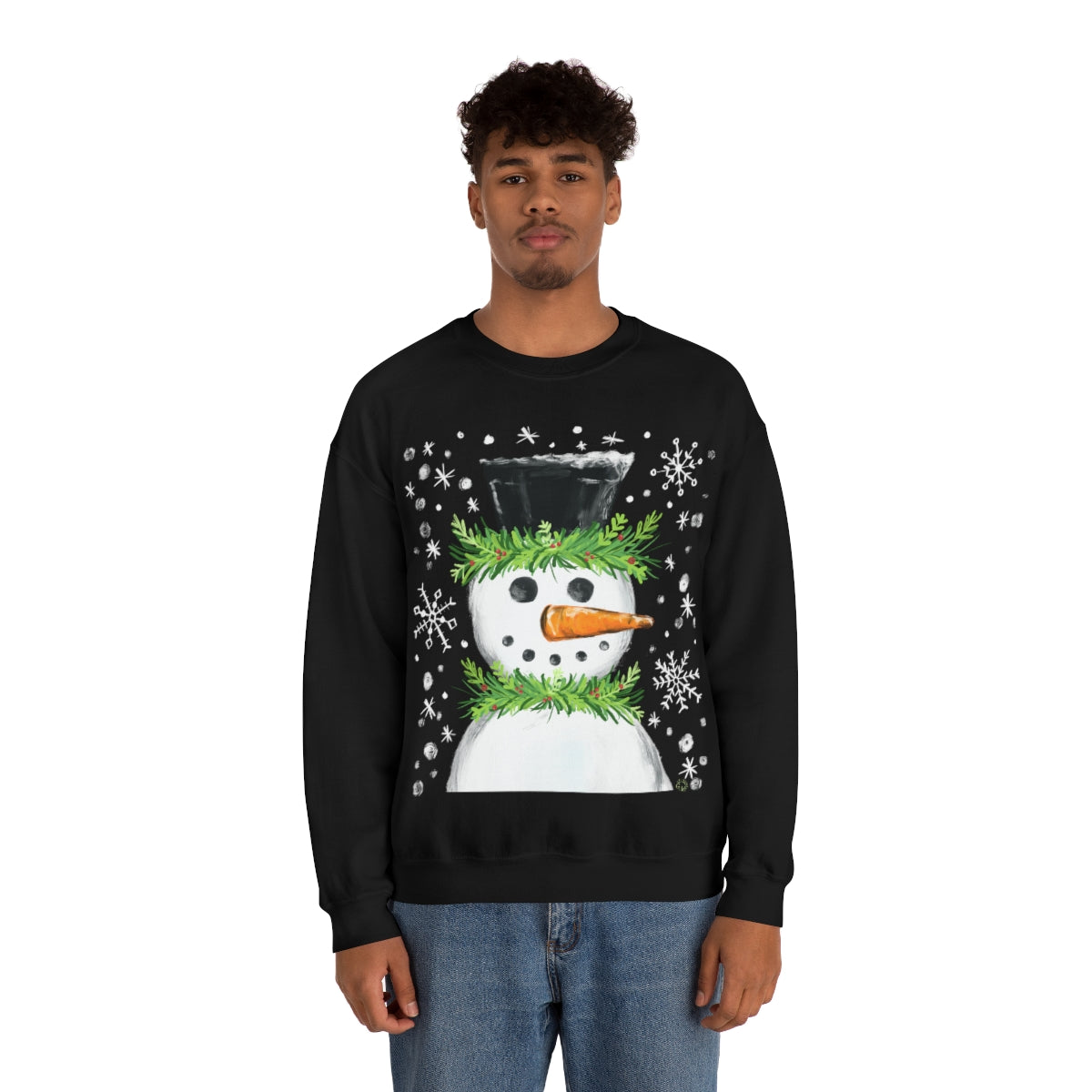 Festive snowman crewneck