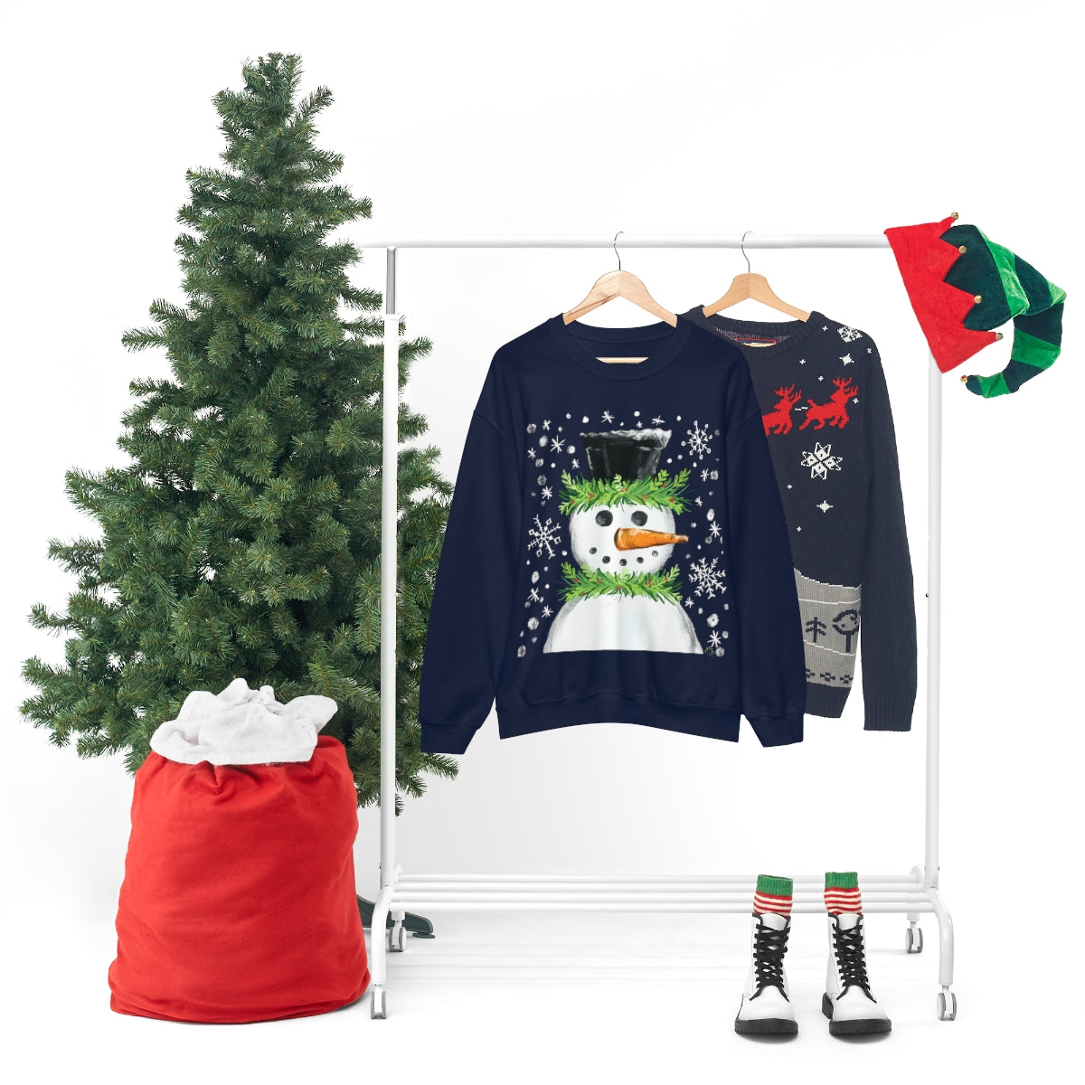 Festive snowman crewneck