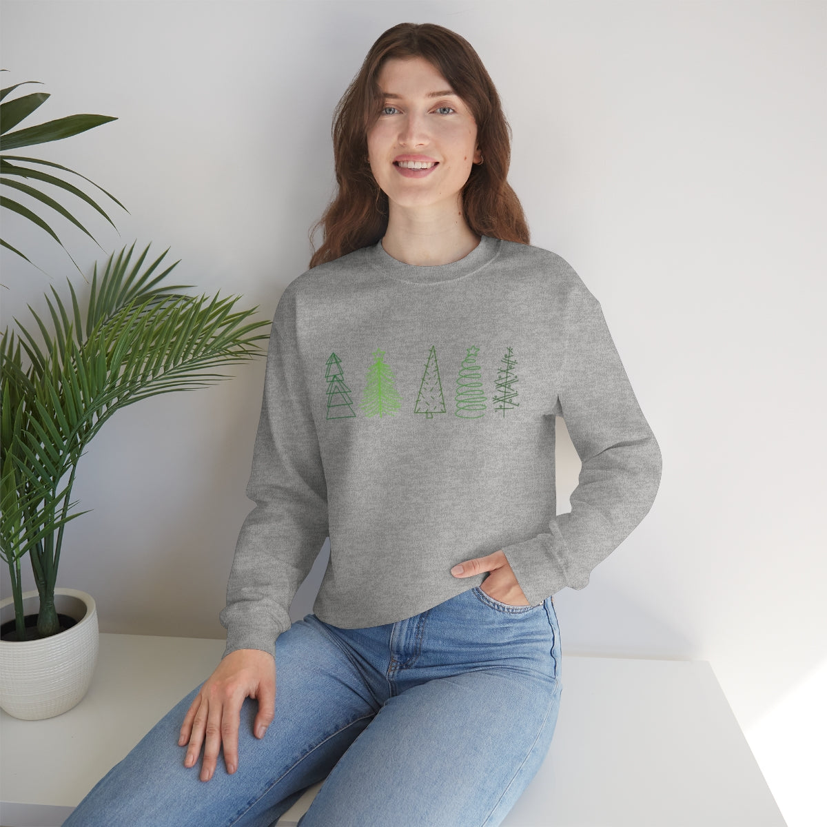 Festive Trees Crewneck