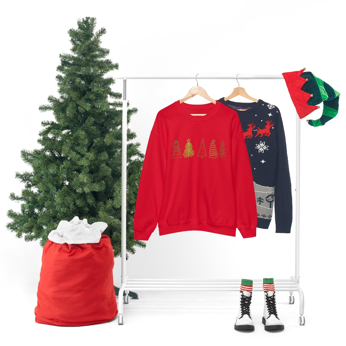 Festive Trees Crewneck