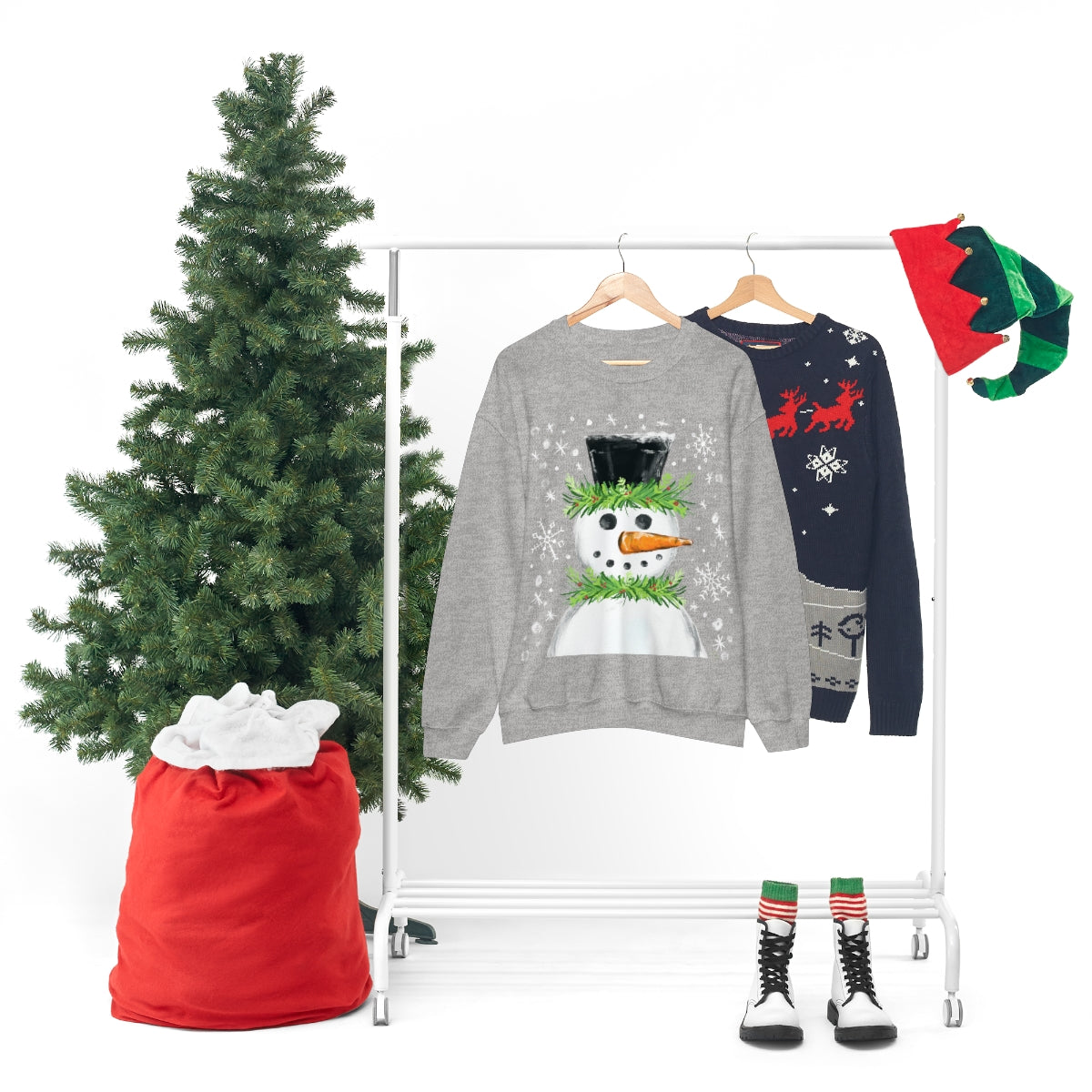 Festive snowman crewneck