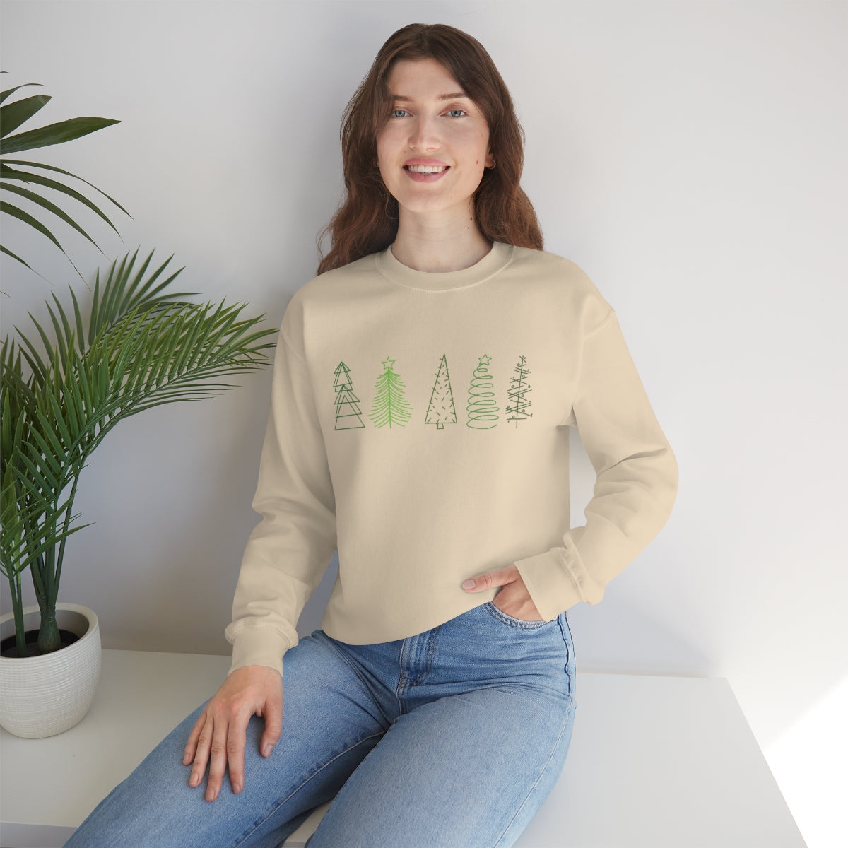 Festive Trees Crewneck