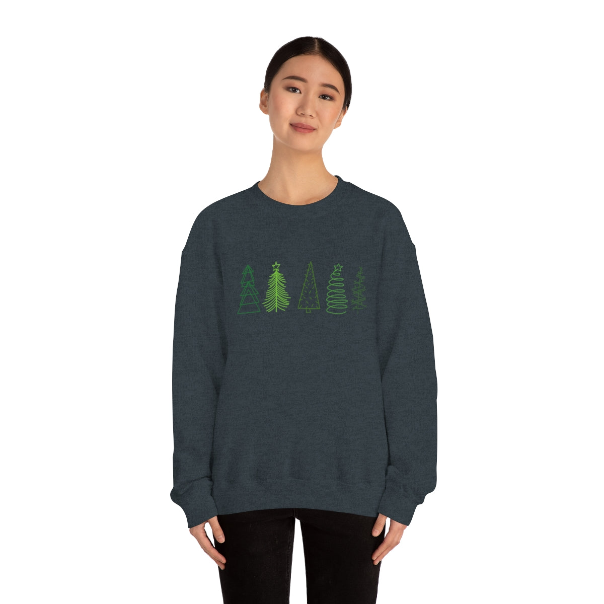 Festive Trees Crewneck