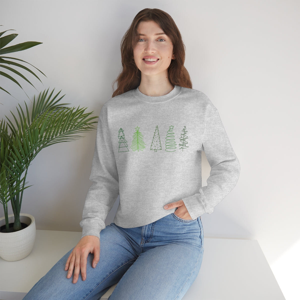 Festive Trees Crewneck