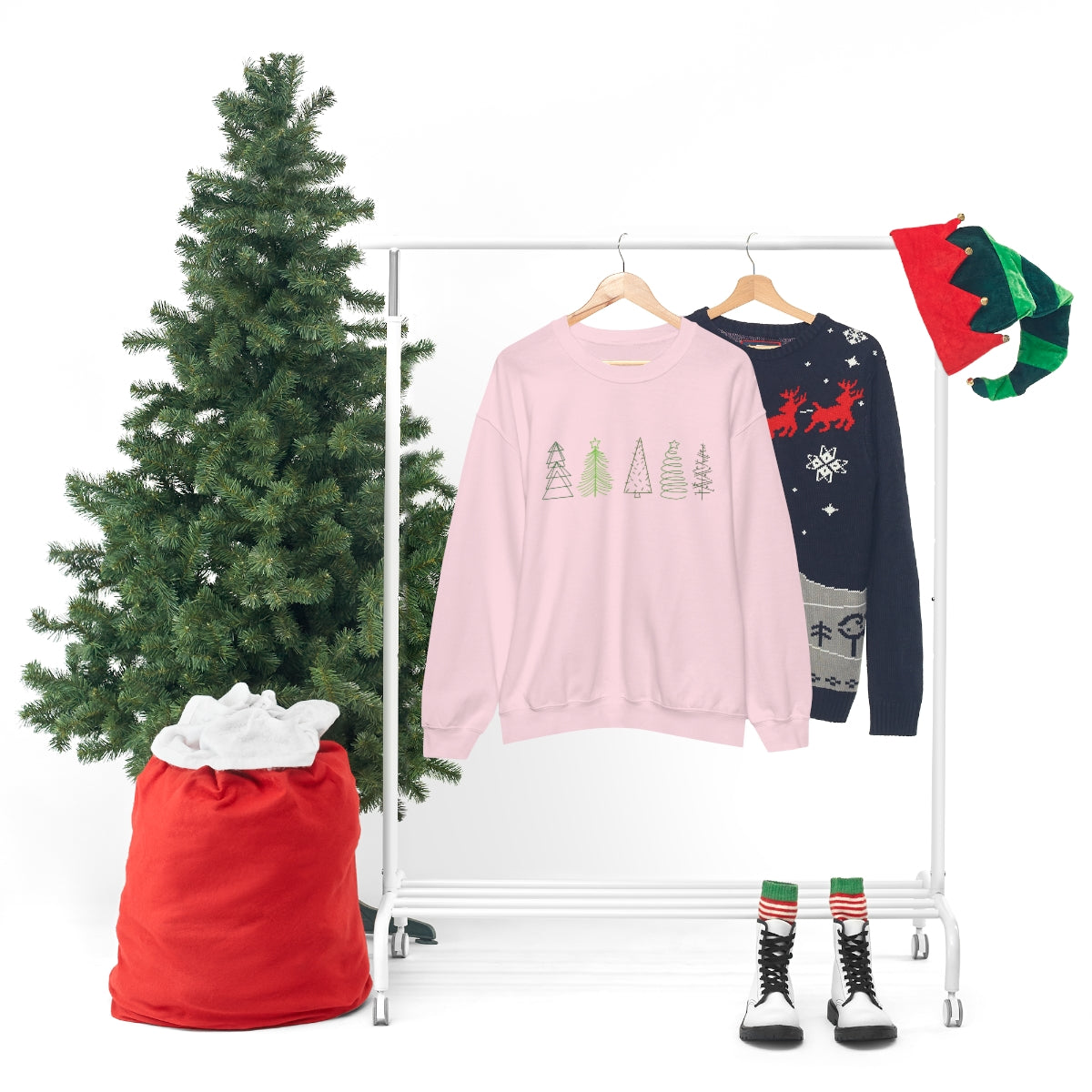 Festive Trees Crewneck