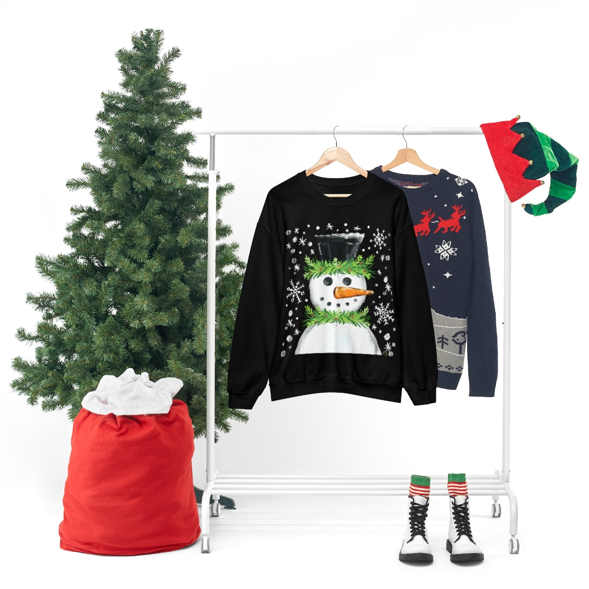 Festive snowman crewneck