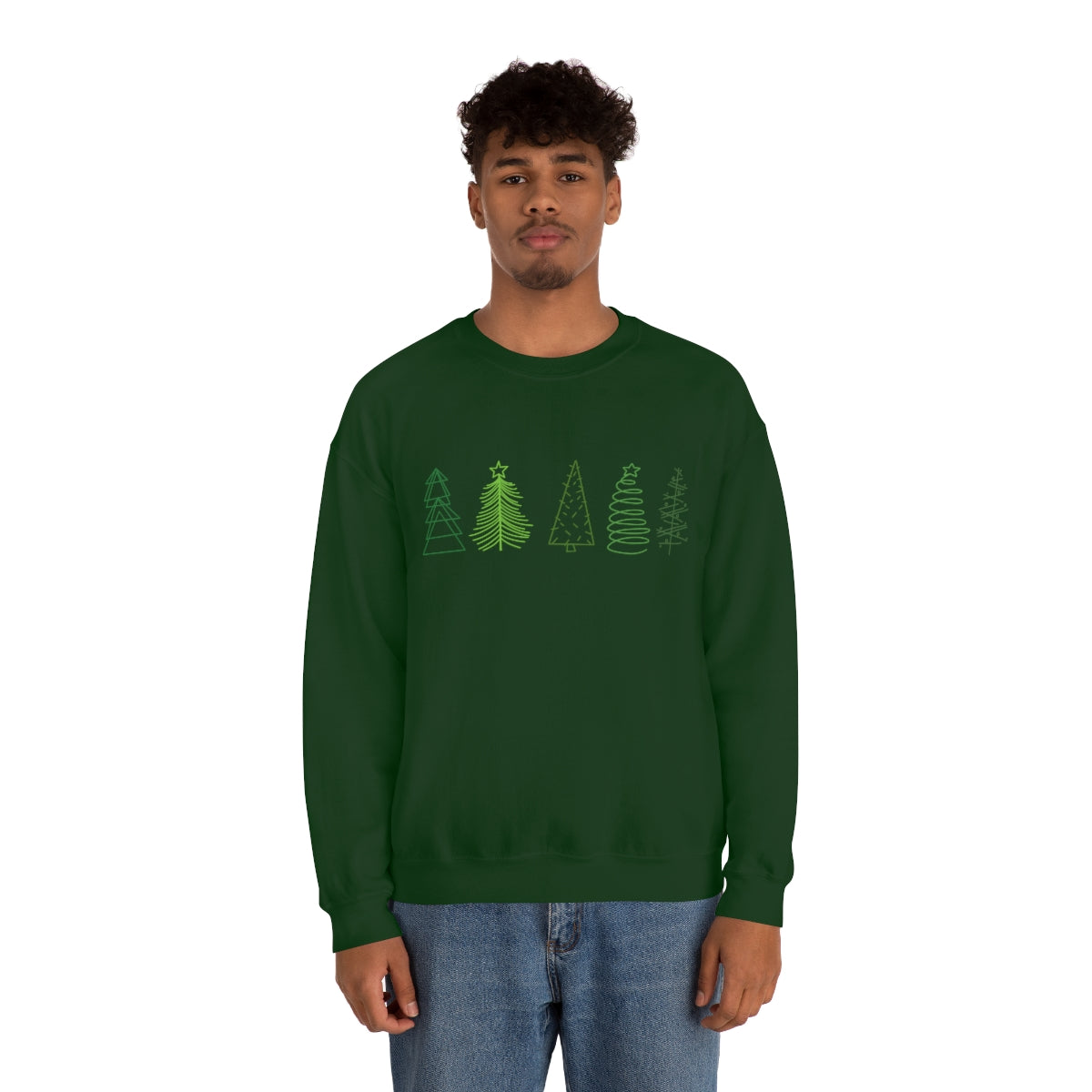 Festive Trees Crewneck