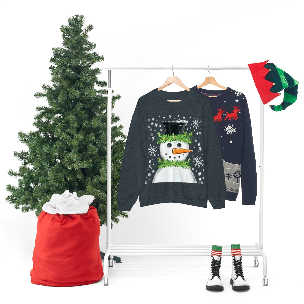 Festive snowman crewneck