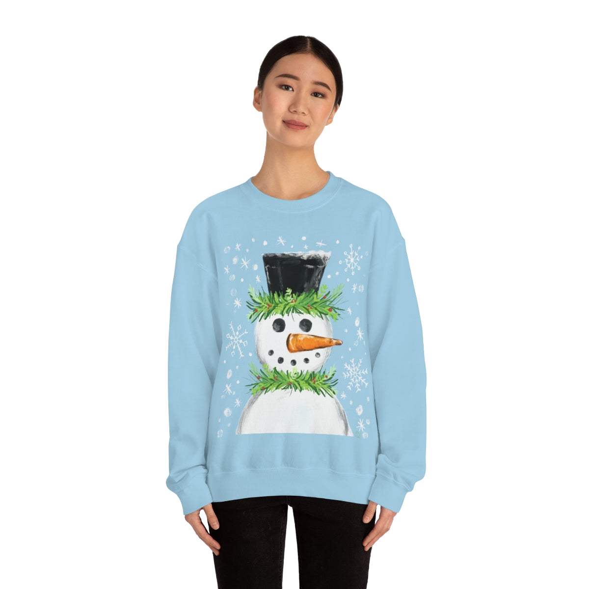 Festive snowman crewneck