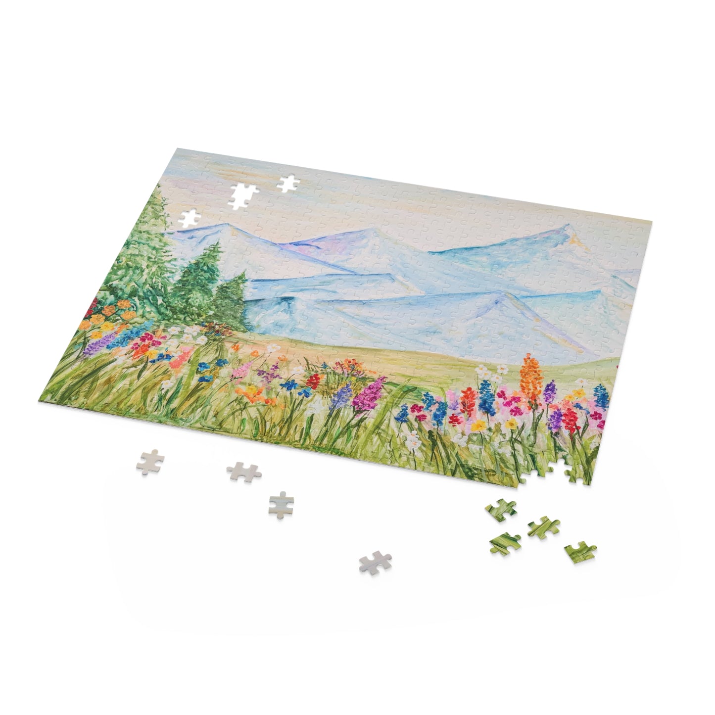 “Flower Valley” Puzzle (120, 252, 500-Piece)