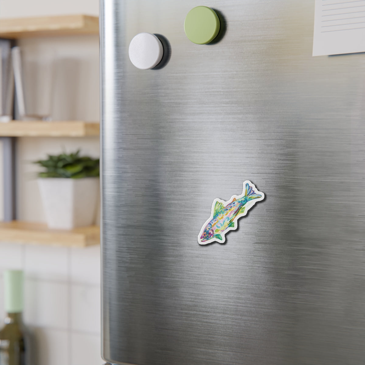 Green Fin Fish Magnet