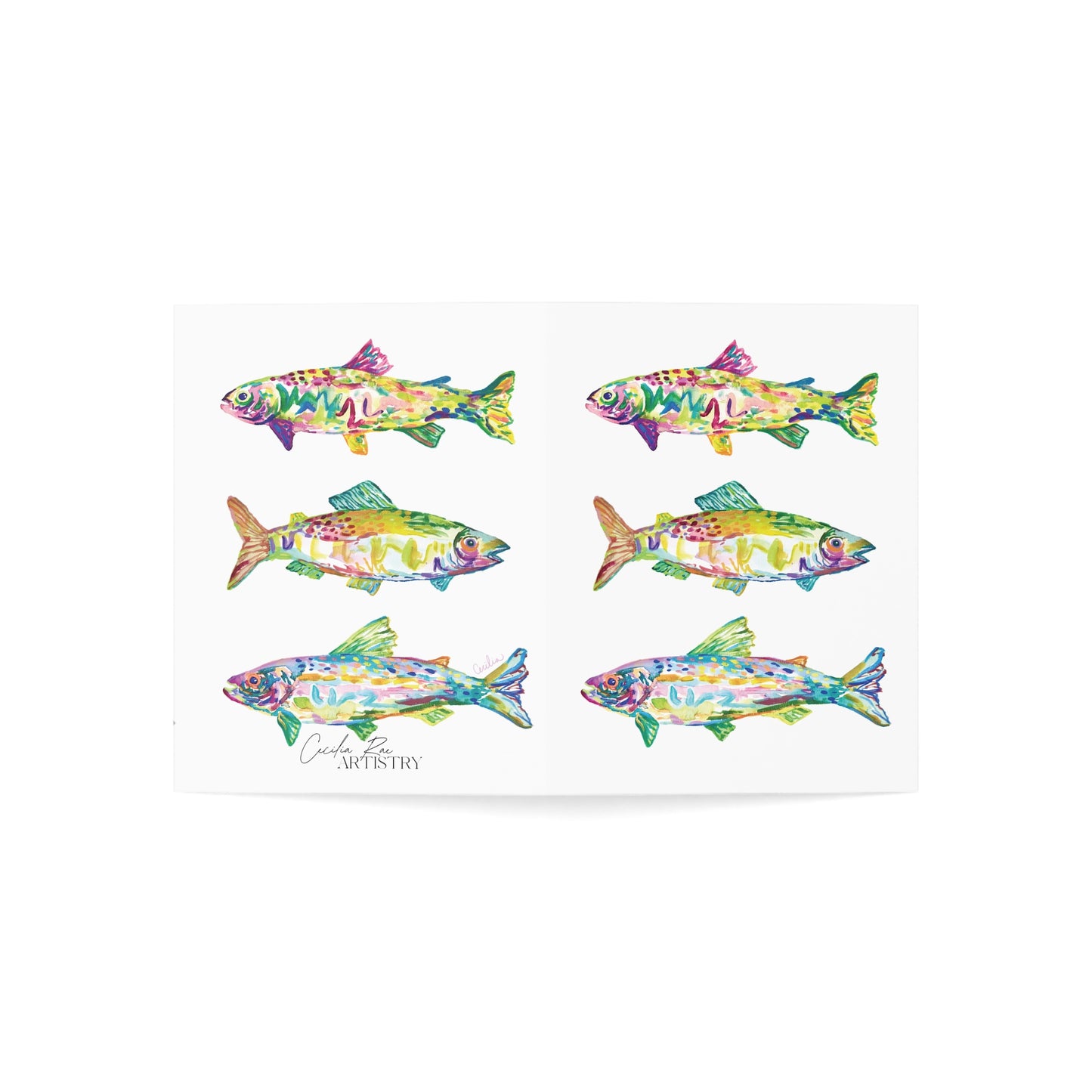 “Upstream” Greeting Cards