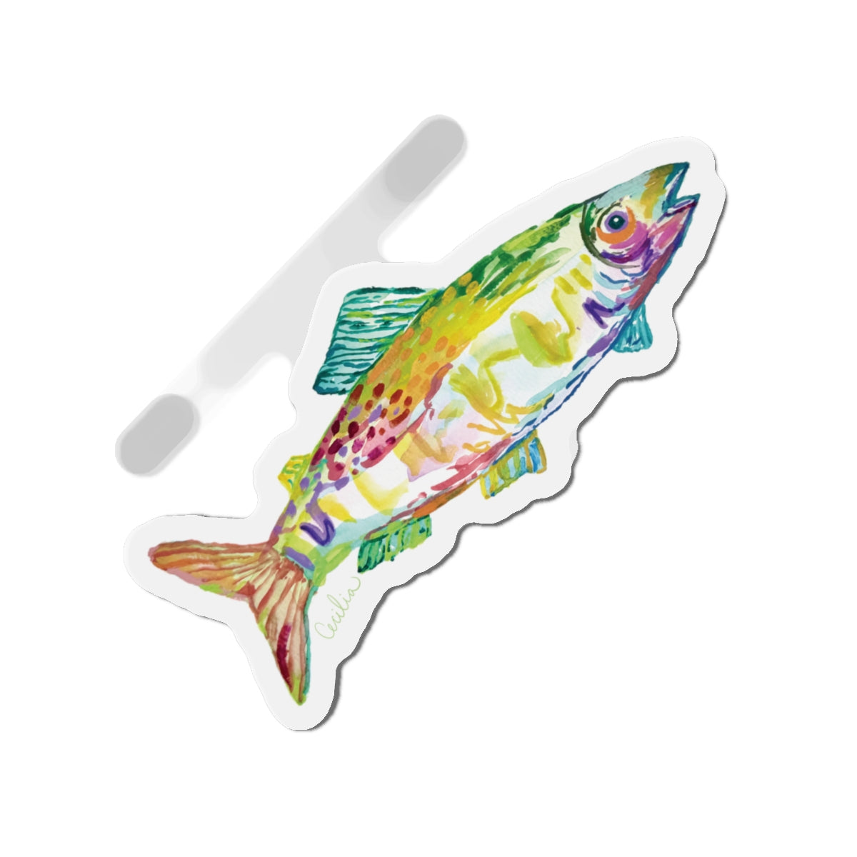 Teal Fin Magnet