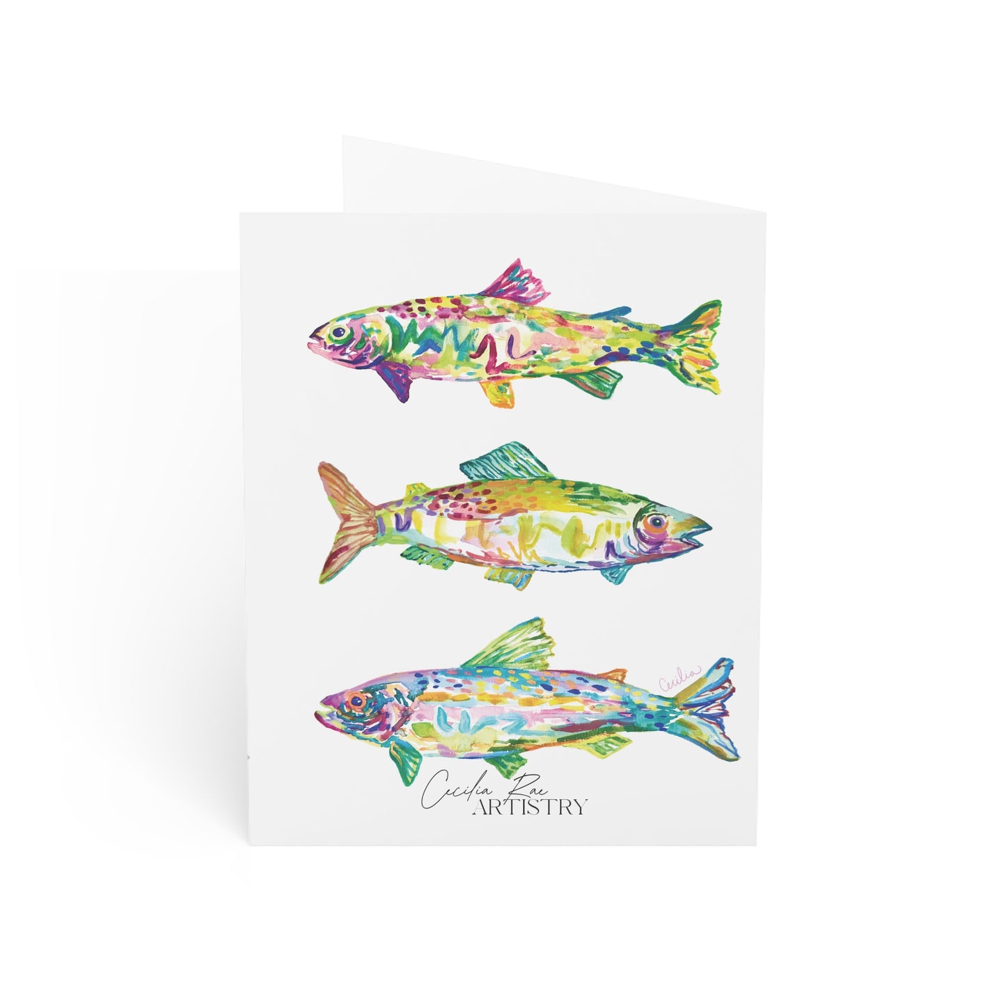 “Upstream” Greeting Cards