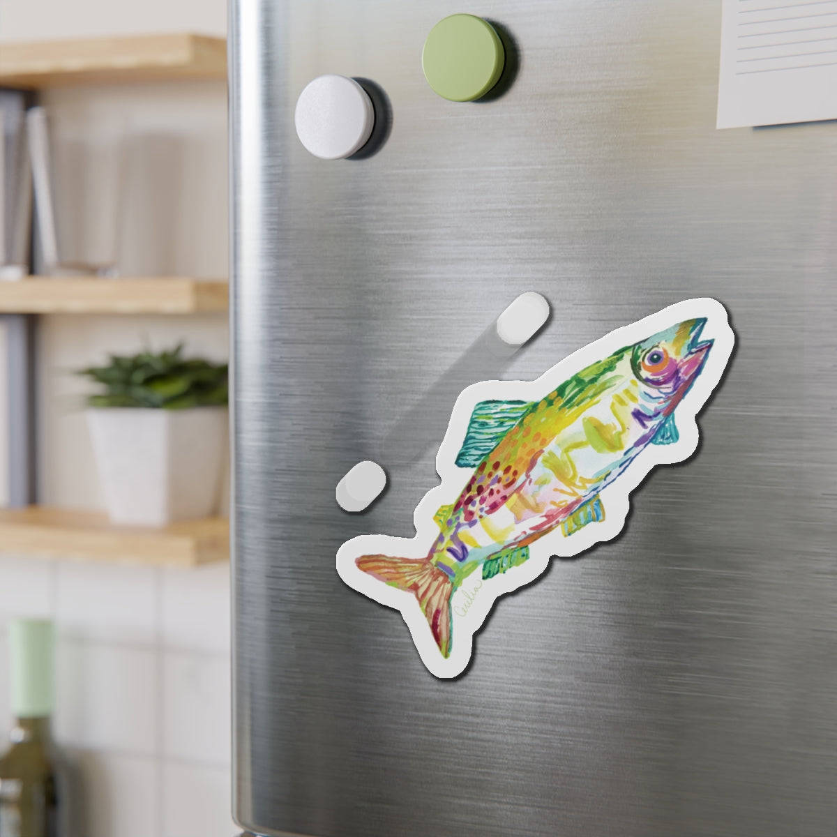 Teal Fin Magnet