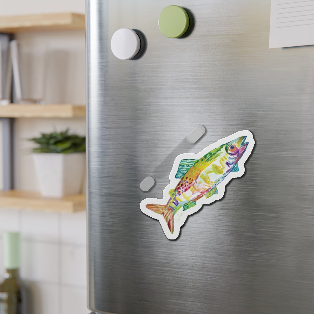 Teal Fin Magnet